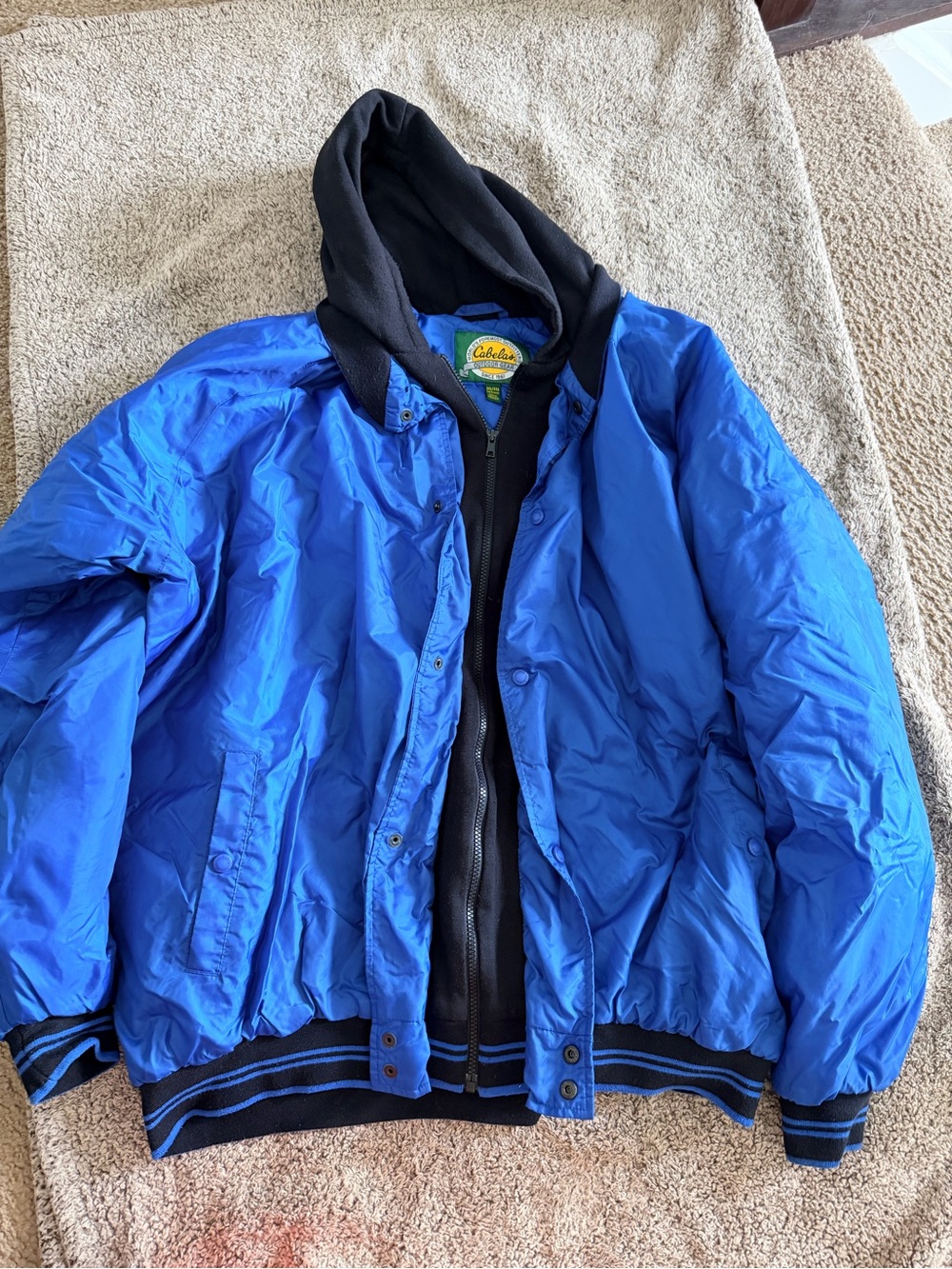 Cabela's Blue Jacket with Black Liner